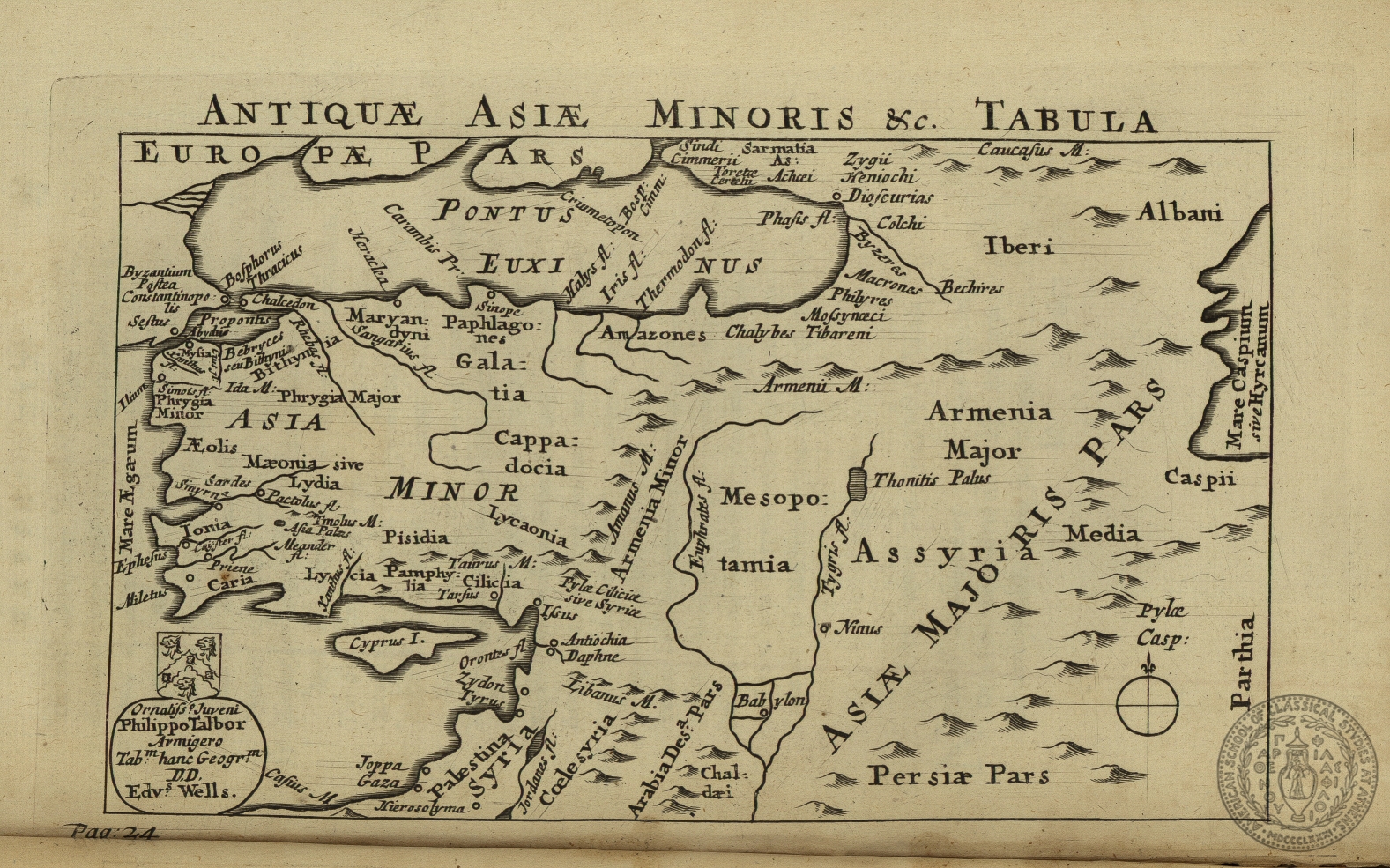 Antiquae Asiae Minoris etc. Tabula